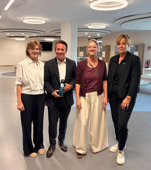 Besuch von Mona Neubaur am Klima-Campus