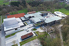 Außenaufnahme des Klima-Campus während des Baus