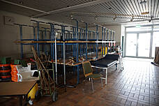 Innenaufnahme des Klima-Campus während des Baus